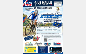 13 décembre Cyclo-cross à Verneuil sur Seine à la base de loisir sur le parcours du Championnat National de CX 2028