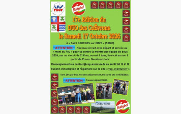 Samedi 17 octobre 17e Edition du DUO des Coëvrons
